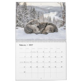 Rustic Wilderness Wolf Muurkalender Kalender (Feb 2027)