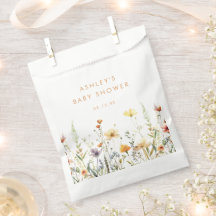 Rustic Wildflower Baby shower Favorietentas