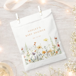 Rustic Wildflower Baby shower Favorietentas Bedankzakje