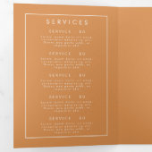 Rustic Wildflower Brochure Drieluik Programma (Binnenzijde eerst)