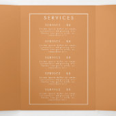 Rustic Wildflower Brochure Drieluik Programma (Binnenkant midden)