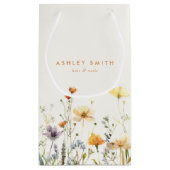 Rustic Wildflower Business Klein Cadeauzakje (Achterkant)