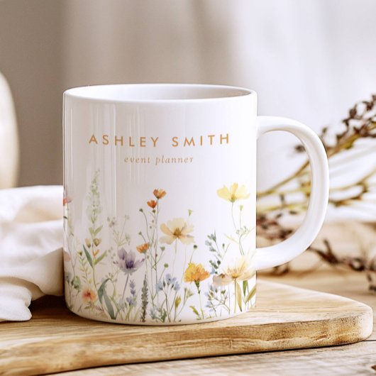Rustic Wildflower Business Koffiemok