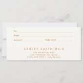 Rustic Wildflower Cadeaubon (Achterkant)