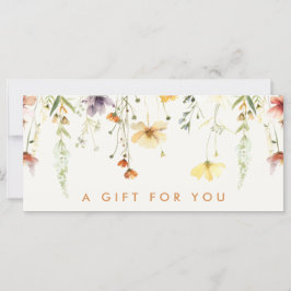 Rustic Wildflower Cadeaubon