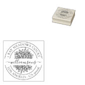 Rustic Wildflower Classy Custom Return-adres Rubberstempel (Gestempeld)