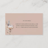 Rustic Wildflower Cream Terracotta Professional Visitekaartje (Achterkant)
