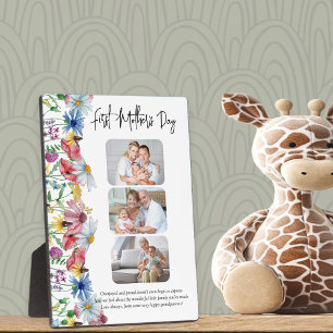 Rustic Wildflower First Moederdag 3 Foto Fotoplaat