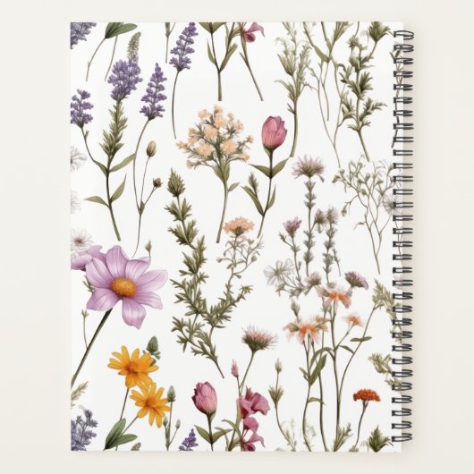 Rustic Wildflower Floral Botanical 2025 Planner (Achterkant)