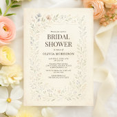 Rustic Wildflower Garden Boho Bridal Shower Kaart