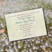 Rustic Wildflower Green en Blauwgroen koningin Ann Kaart