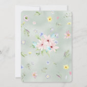 Rustic Wildflower Housewarming Party Sjabloon Kaart (Achterkant)