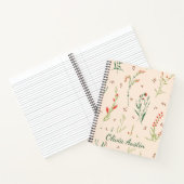 Rustic Wildflower Journal Personalized  Notitieboek (Binnen)