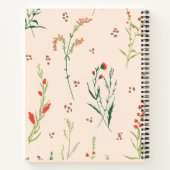 Rustic Wildflower Journal Personalized  Notitieboek (Achterkant)