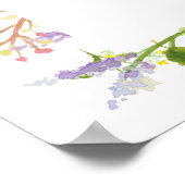 Rustic Wildflower Lijst Vrijgezellenfeest Welkom Poster (Hoek)