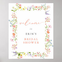 Rustic Wildflower Lijst Vrijgezellenfeest Welkom