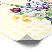 Rustic Wildflower Mason Jar Baby Sock Hunt Game Poster (Hoek)