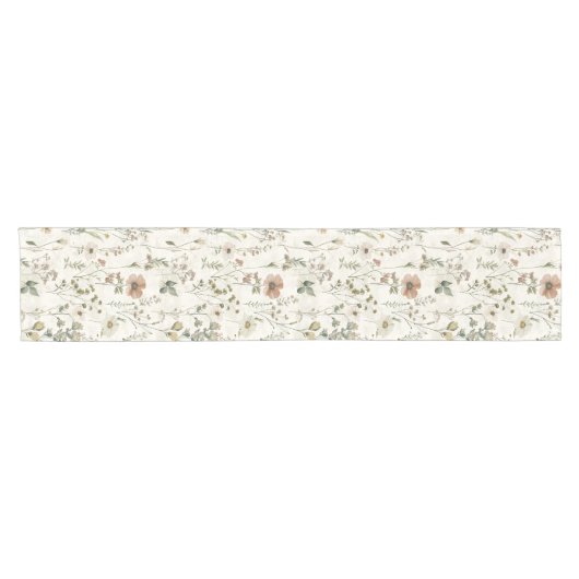 Rustic Wildflower Meadow Table Runner Korte Tafelloper (Horizontaal)