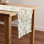 Rustic Wildflower Meadow Table Runner Korte Tafelloper (Voorbeeld)