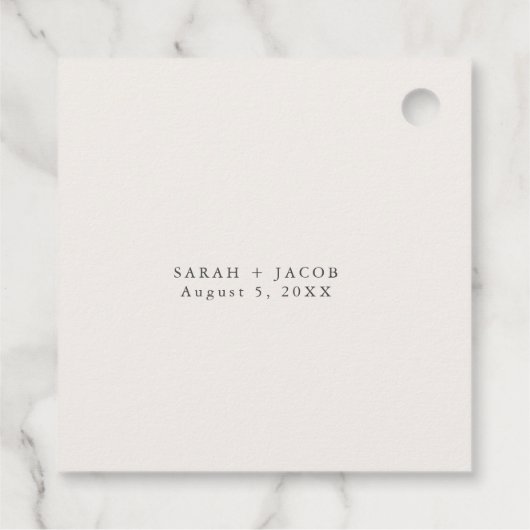 Rustic Wildflower Meadow Wedding Bedankjes Labels (Achterkant)