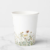 Rustic Wildflower Meadow Wedding Papieren Bekers (Achterkant)