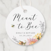 Rustic Wildflower Meant to bee Wedding Bedankjes Labels (Voorkant)