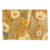 Rustic Wildflower Pattern Kussensloop (Voorkant)
