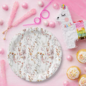 Rustic Wildflower Pattern Papieren Bordje (Feest)
