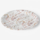 Rustic Wildflower Pattern Papieren Bordje (Gekanteld)