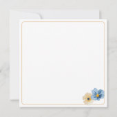 Rustic Wildflower Patterned Botanical Garden Notitiekaartje (Achterkant)