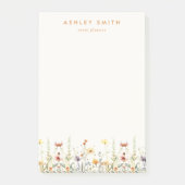 Rustic Wildflower Post-it Notes (Voorkant)