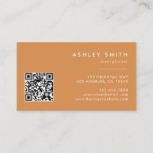 Rustic Wildflower QR-code Visitekaartje (Achterkant)