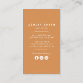 Rustic Wildflower Sociale Media Visitekaartje (Achterkant)