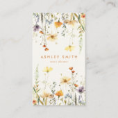 Rustic Wildflower Sociale Media Visitekaartje (Voorkant)