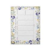 Rustic Wildflower Tearway Weekly Planner Notitieblok (Linkerzijde)