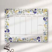 Rustic Wildflower Tearway Weekly Planner Notitieblok