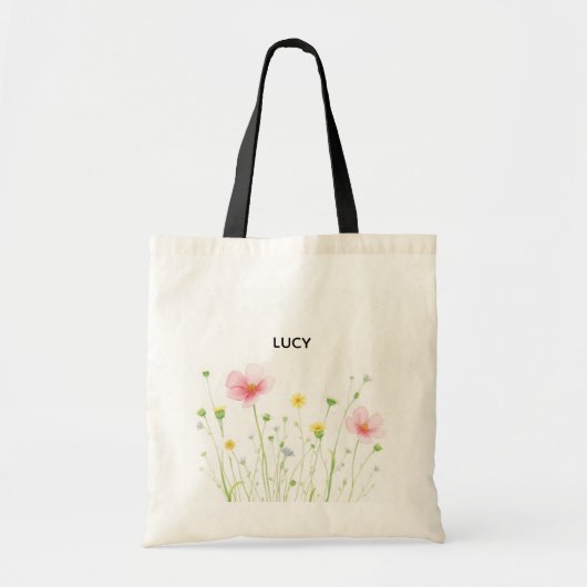 Rustic Wildflower Tote Bag (Voorkant)