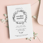 Rustic Wildflower Vrijgezellenfeest Kaart<br><div class="desc">Wilde bloem Wreath Folk Rustic Bridal Shower Invitation - een zoete bridale doucheuitnodiging die perfect is voor tuin-,  boerderij-,  schuur- of handgemaakte douches.</div>