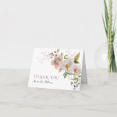 Rustic Wildflower Weddenschap Hartelijk dank Bedankkaart (Voorkant)