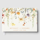 Rustic Wildflower Wedding Gastenboek (Voorkant)