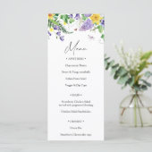 Rustic Wildflower Wedding Menu (Staand voorkant)