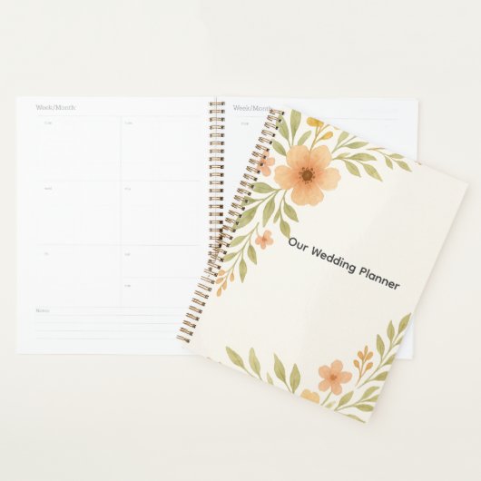 Rustic Wildflower Wedding Planner Notitieboek (Display)