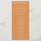 Rustic Wildflower Wedding Programmakaart (Achterkant)