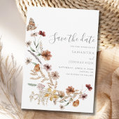 Rustic Wildflower Wedding Save The Date