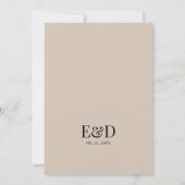 Rustic Wildflower Wedding Table Number Kaart (Achterkant)