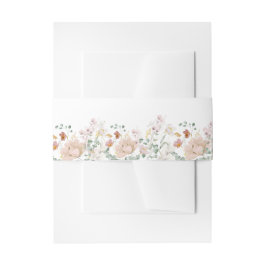 Rustic Wildflower Wedding Uitnodigingen Wikkel