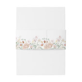 Rustic Wildflower Wedding Uitnodigingen Wikkel (Achterkant Voorbeeld)