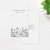 Rustic Wildflowers Necklace Display  Visitekaartje (Bureau)