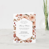 Rustic Wildflowers Wedding Invitation RSVP (Voorkant)