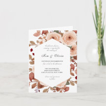 Rustic Wildflowers Wedding Invitation RSVP